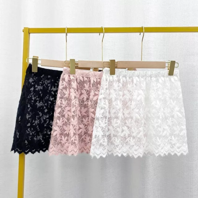 Women Lace Slip Extender Mini skirt Extend Skirt Half Slip Extra Petticoat Skirt