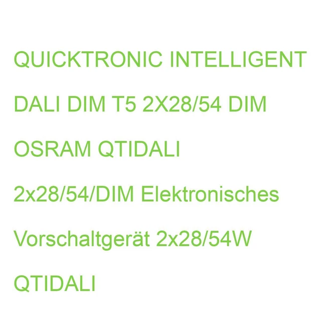 OSRAM EVG – QUICKTRONIC DALI DIM T8, Für Leuchtstofflampen, Dimmbar, 1x58W