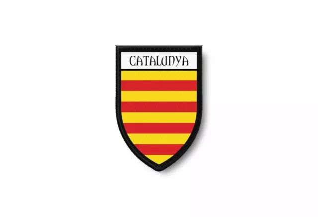 Patch ecusson termocollant bord brode drapeau imprime calatogne catalan