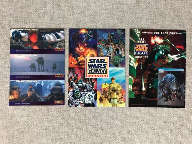 Star Wars Galaxy Magazine Oversize Promo Cards - Topps