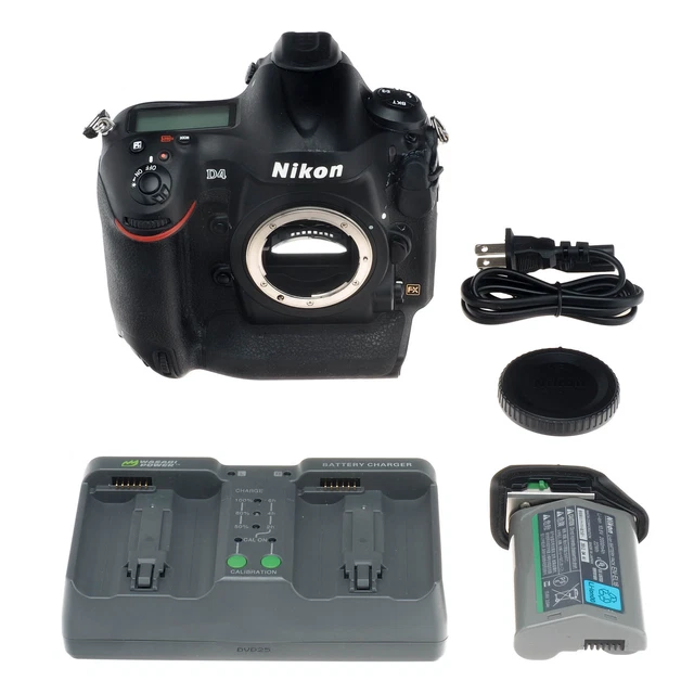 Nikon D4 16.2MP Digital SLR FX Full Frame Camera Body Black 25482
