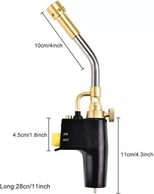 SEAAN MAPP Propane Torch Multi Purpose Trigger Start Propane Torch with 3 Nozzle 3