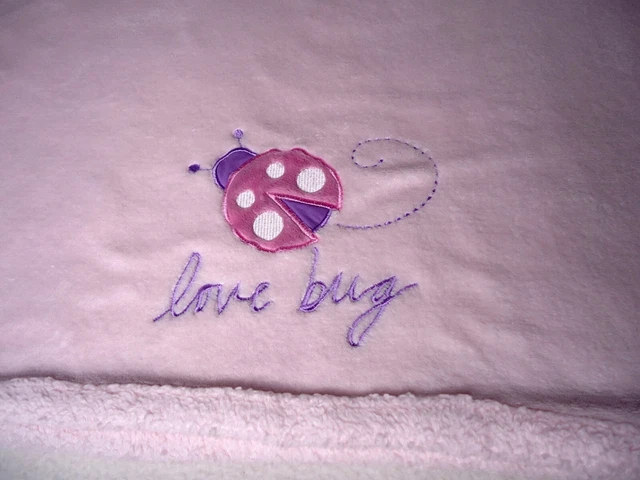 Messages from the Heart Baby Blanket Lady Love Bug Plush Pink Kids Line