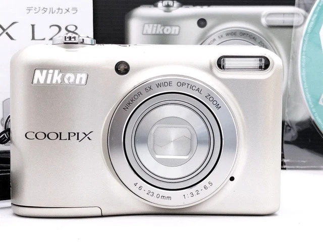 Nikon COOLPIX シルバー Amazon.com : Nikon COOLPIX L28 20.1 MP Digital Camera with