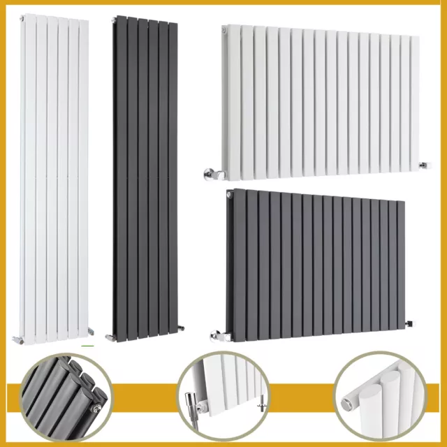 DESIGNER RADIATORS Vertical Horizontal Flat Panel Tall Upright Column Rads UK