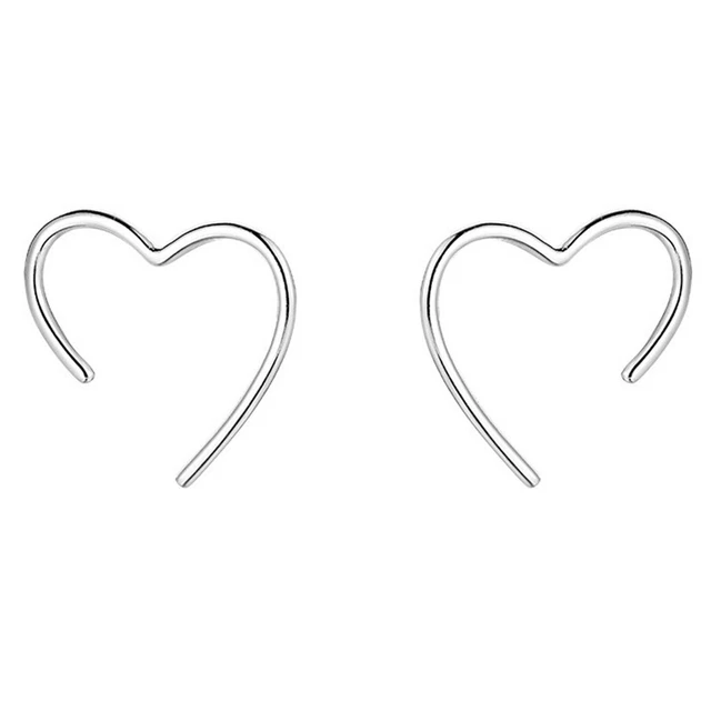 Geometric Heart Ear Cuff Opening Simple Earrings For Women Aesthetic Jewelry
