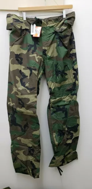 Military Issued Woodland Rainsuit Trousers-NEW-S Military Issued Woodland Rainsuit Trousers-NEW-S