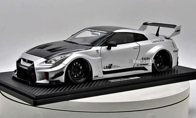 1/18 IGNITION MODEL Liberty Walk LB R35 GT-RR Silver Free Shipping EUR ...