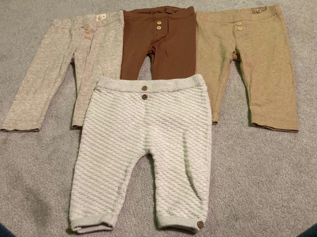 Pacchetto leggings bambina H&M/TU - 4 paia - 6-9 mesi - ottime condizioni