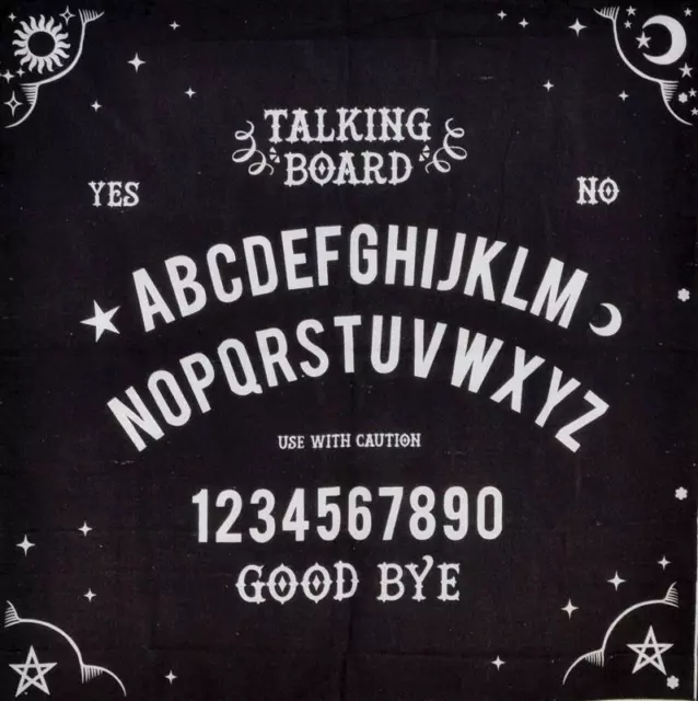 Ouija Spirit Board 26" x 26" Altar Cloth!