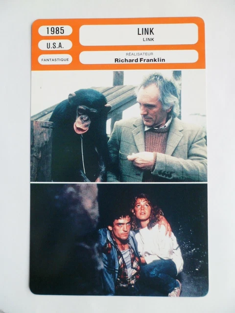 CARTE FICHE CINEMA 1985 LINK Elisabeth Shue Terence Stamp Steven Pinner Richard