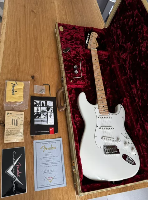 Fender Custom Shop Stratocaster - Olympic White - FE022 - Birdseye Maple Neck