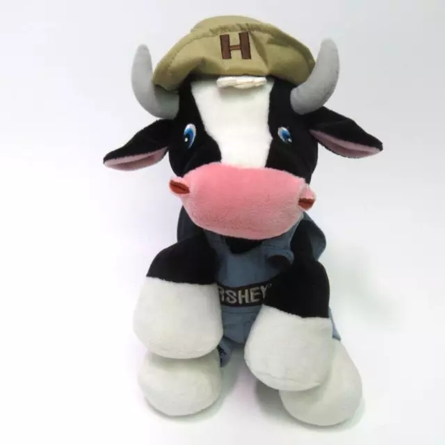 Hershey's Farmer Cow  12" Plush Overalls Hat Stuffed Animal