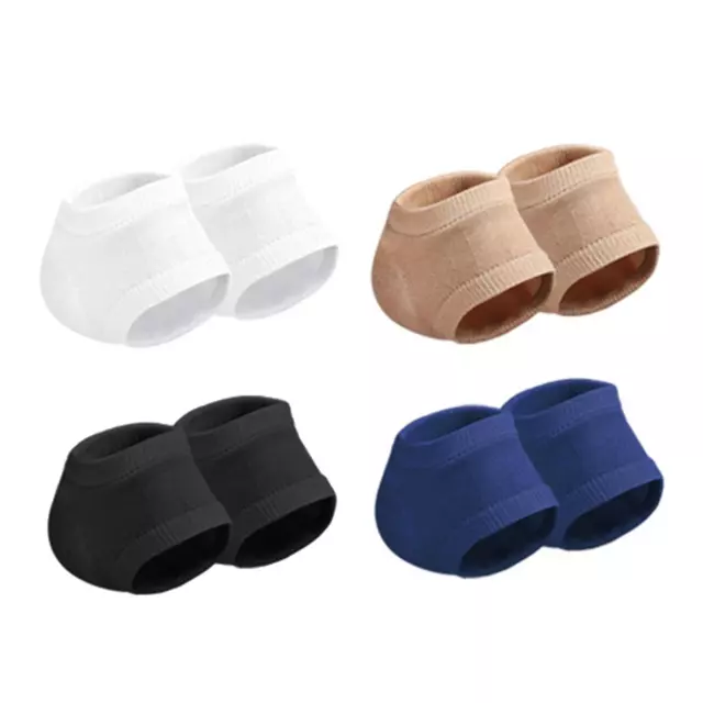 2x Hydrating Heel Socks Foot Cushion Support Reusable Open Toe for Cracking