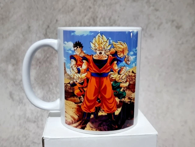 Dragon ball style Anime  Mug  Coffee drink AU Goku Vegeta Family Gift