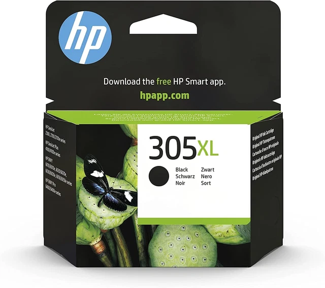 HP 305XL Nero, 3YM62AE, Cartuccia Originale HP, Ad Alta Capacità, HP DeskJet
