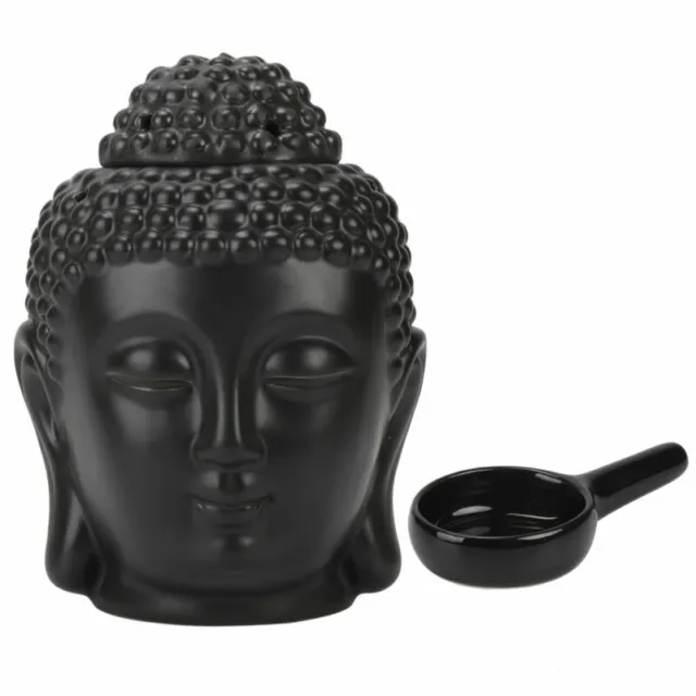 Thai Buddha Oil Burner Buddah Head Wax Melts Ornament Spa Ceramic Tea Light Gift