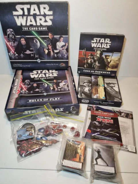 Star Wars - The Card Game (Base Game) Used & Expansion Set Edge Of Darkness New