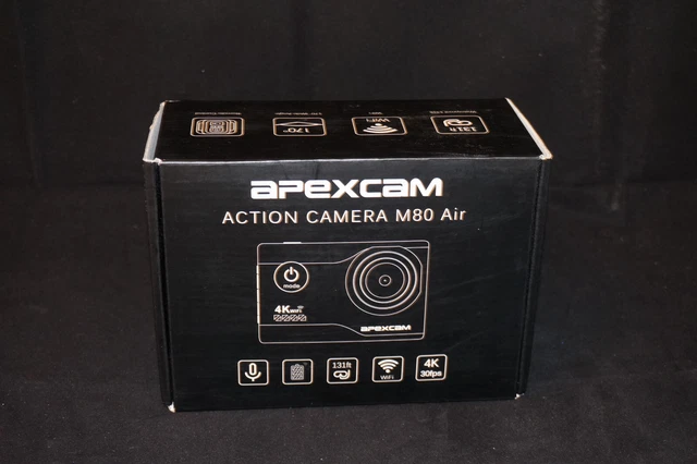 APEXCAM M80 AIR 4K Action Camera Kit with Remote Control $55.50 ...