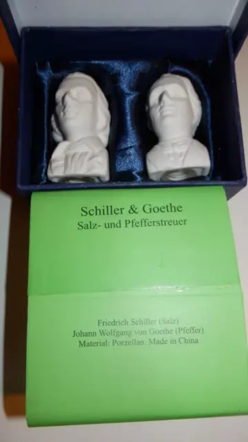 Salz- und Pfefferstreuer SCHILLER & GOETHE Porzellan