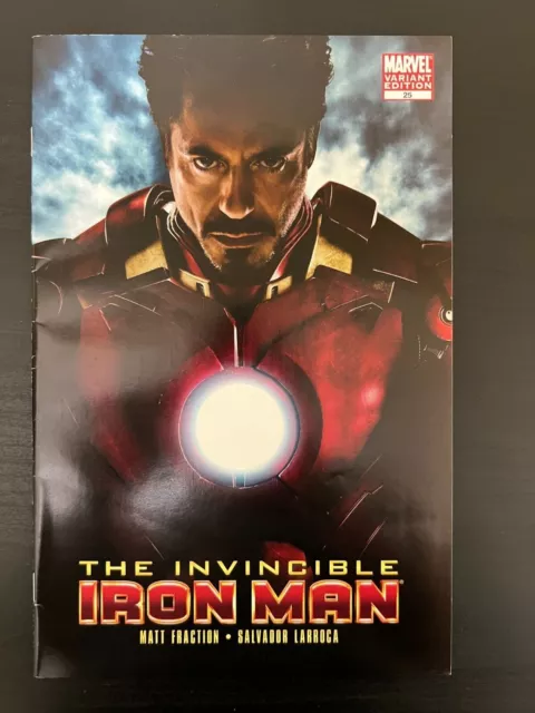 The Invincible IRON MAN #25 Photo Variant Cover ROBERT DOWNEY JR