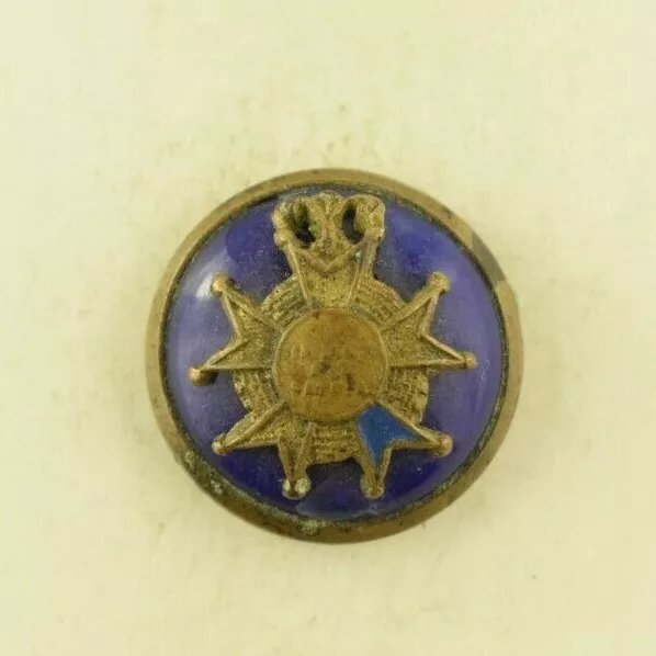 1870s-80s French Volunteer Patria Uniform Button Original B18