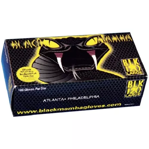 Black Mamba 6.25 mil Nitrile Glove-Black Large