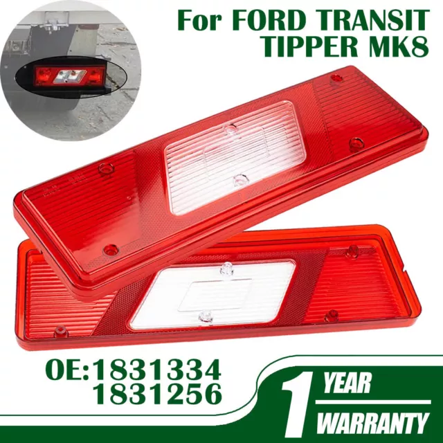 Rear Light Lamp Lens Right & Left For Ford Transit Tipper Mk8 1831334 1831256