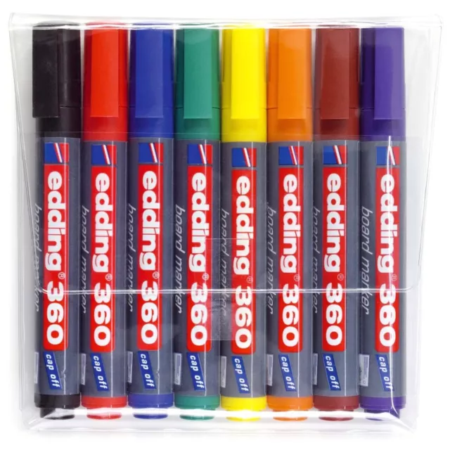 EDDING Whiteboardmarker 360 8er Set 1,5 - 3mm mit Clip