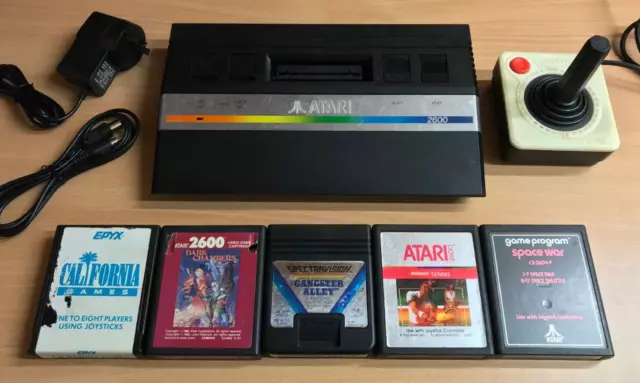 Atari 2600 Junior Console + 5 Games - Complete Setup