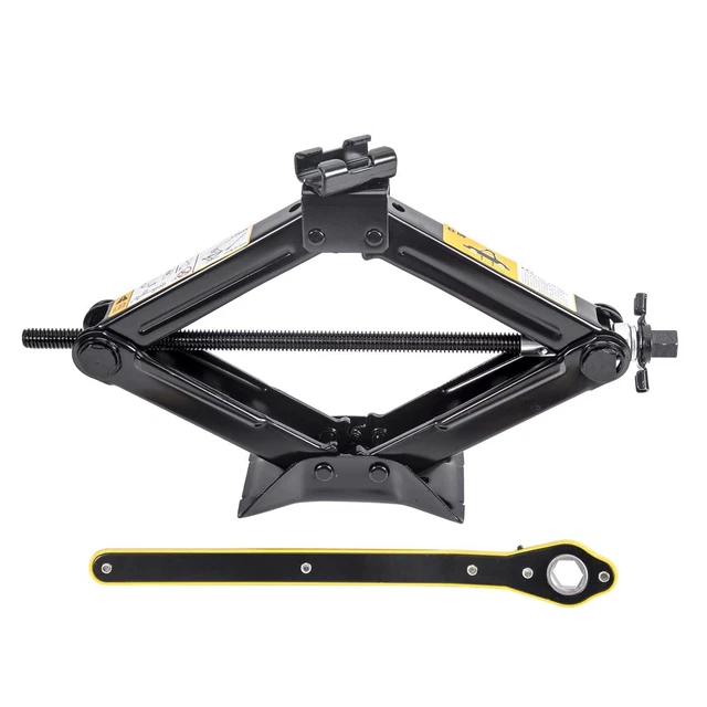 Scissor Jack 1.5 Tons(3,307 lbs) Capacity Ratchet Handle Saving Str...