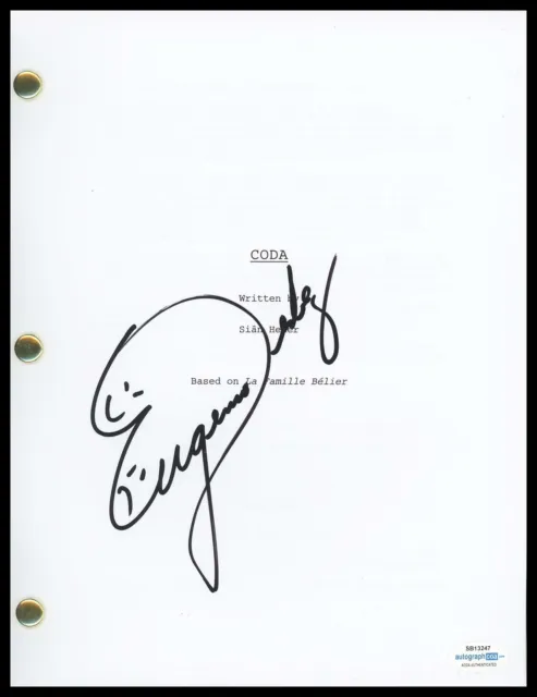 Eugenio Derbez "CODA" AUTOGRAPH Signed Full Complete Script Screenplay ACOA