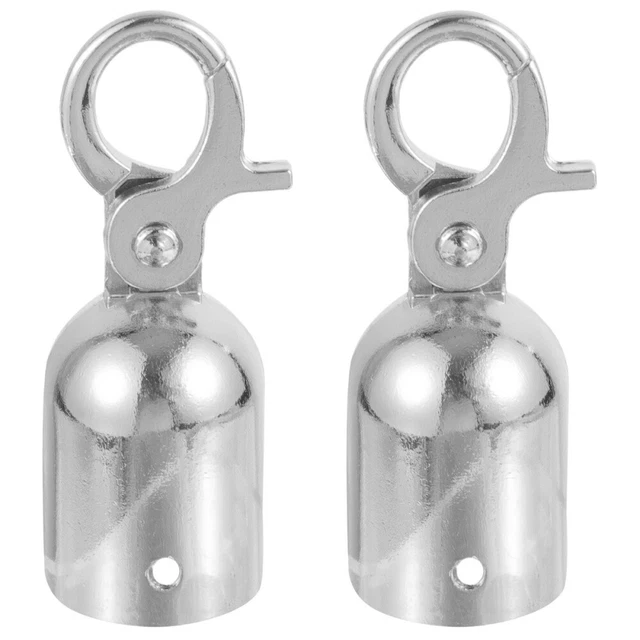 2x bouchon de cordon connecteur d'extrémité de corde butée de corde en métal