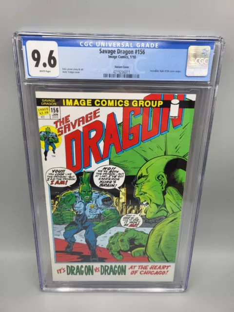 The Savage Dragon #156 January 2010 Trimpe Variant Image Comic Book 9.6 CGC