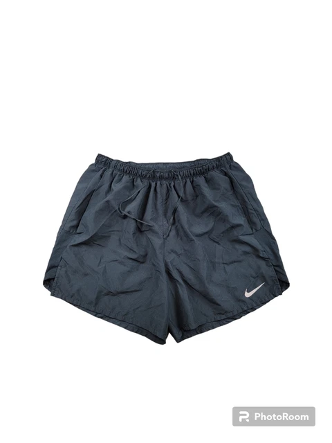 Men's Nike Running Shorts Size Large Black Lightweight Breathable Pockets Swoosh