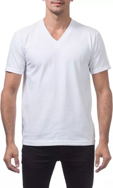 NEW 8X Big and Tall White V-Neck Cotton T-Shirt by Greystone