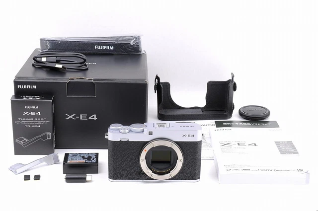 [61 shots Top Mint in Box] Fujifilm Fuji X-E4 26.1MP Mirrorless Silver #02