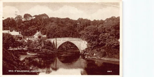 Brig O'Balgownie Aberdeen Aberdeenshire c1956 Postkarte (C778)