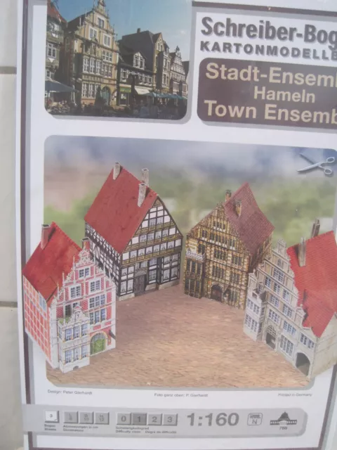 Stadt-Ensemble Hameln 1:160 N Schreiber-Bogen Kartonbausatz *NEU* Bastelbogen