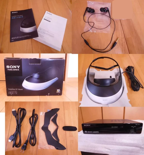 SONY ソニー ヘッドマウントディスプレイ HMZ-T2P  HMZ-T2H Sony HMZ-T2 Personal 3D Viewer Head Mounted Display HMZ-T2P