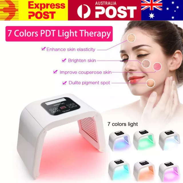 7 Color PDT Machine Photon LED Light Therapy Facial Body Skin Rejuvenation Spa