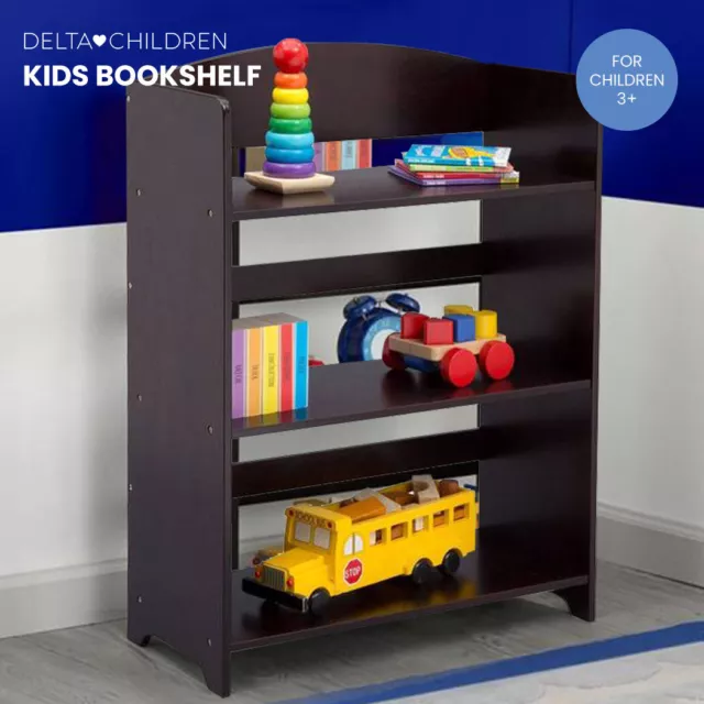 DELTA Kids Furniture Bookshelf Premium Award Winning Wood Childrens Book Shelf