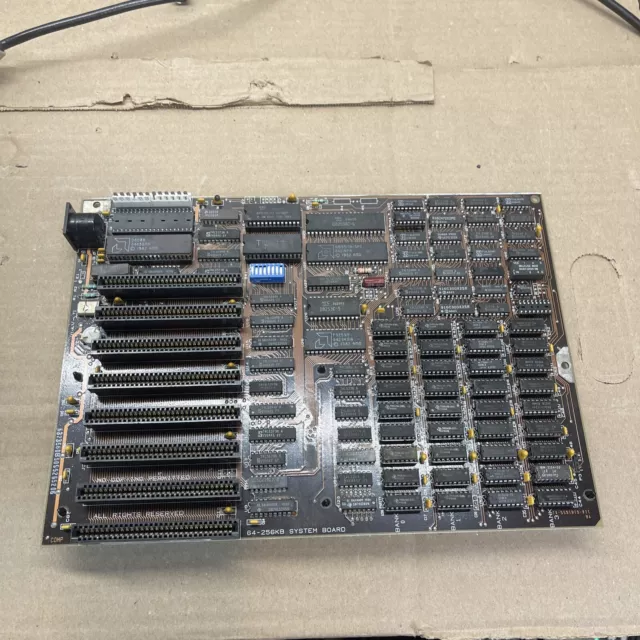 Vintage IBM 5160 Motherboard 8088 64-256KB System Board as is repair pc xt art