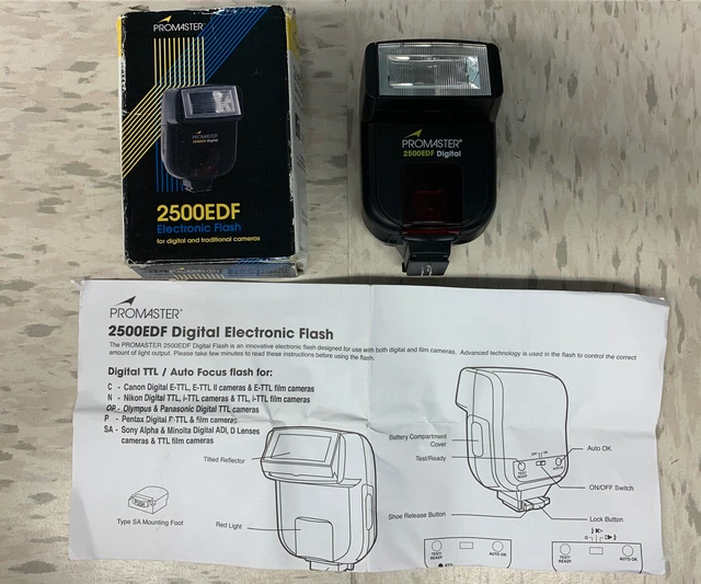 ProMaster 2500EDF Nikon Electronic Flash - Digital/Traditional Cameras - Canon