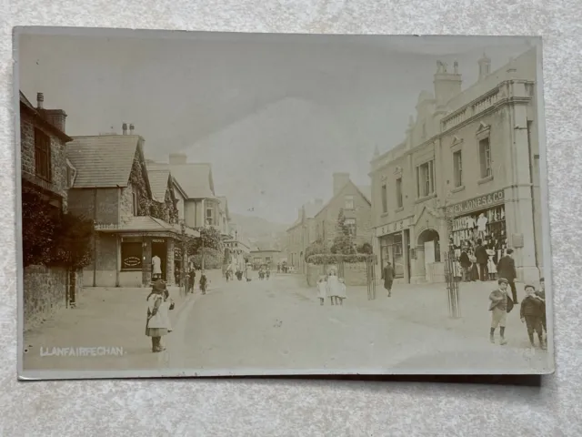 G1840 Postcard RPPC LLanfairfechan Street Scene View UK England