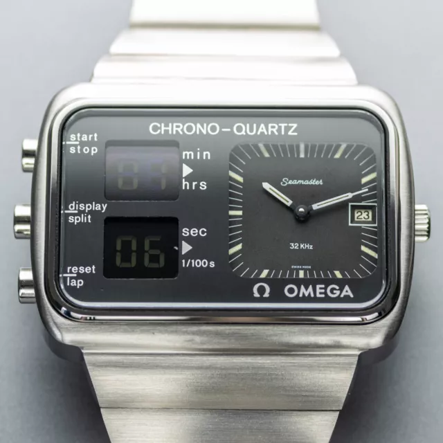 Omega Seamaster Chrono-Quartz - Vintage Lcd Chronograph - Albatros / Montreal