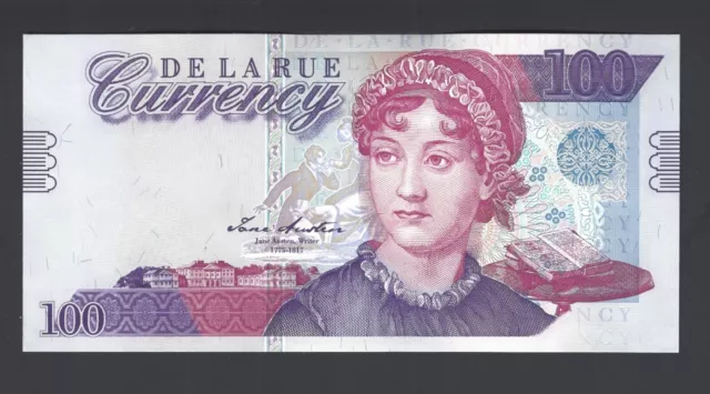 De La Rue (GBR), 100 Units, 2004, Jane Austen,"Test Note"