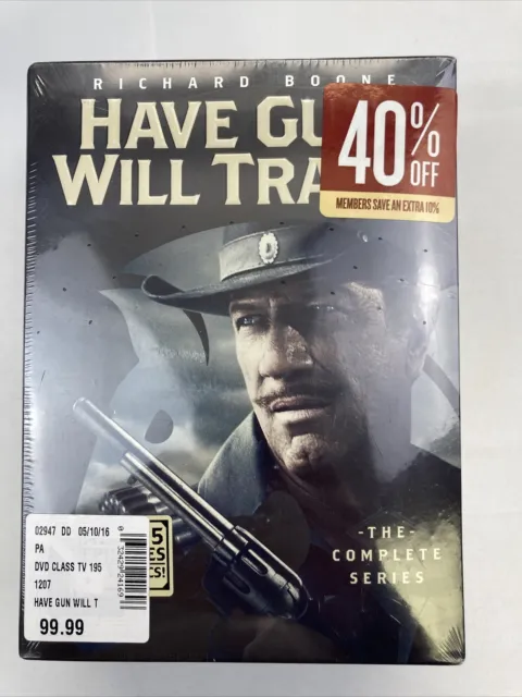 HAVE GUN WILL TRAVEL..THE COMPLETE SERIES..35 DVDs..225 EPISODES..NEW SEALED