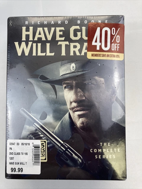 HAVE GUN WILL TRAVEL..THE COMPLETE SERIES..35 DVDs..225 EPISODES..NEW SEALED