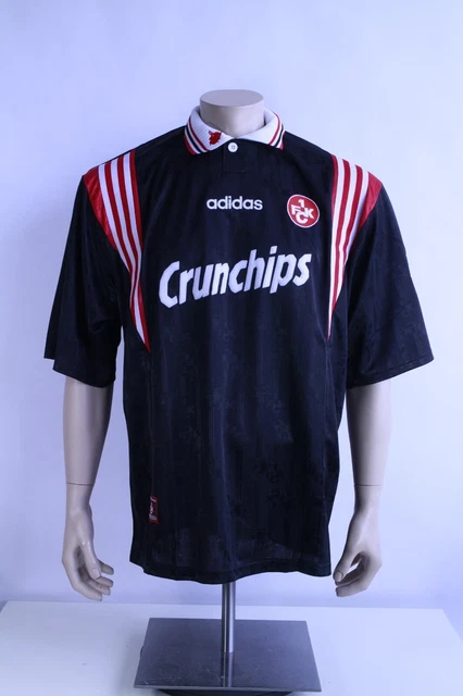 1. FC Kaiserslautern Adidas Herren Fußball Trikot 1997/98 Crunchips schwarz XL